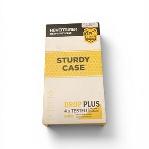 iPhone 14 Plus 6.7” Black Rugged Case w/ Screen Protector